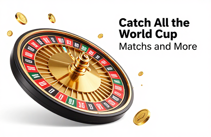 Excited fans watching a World Cup match